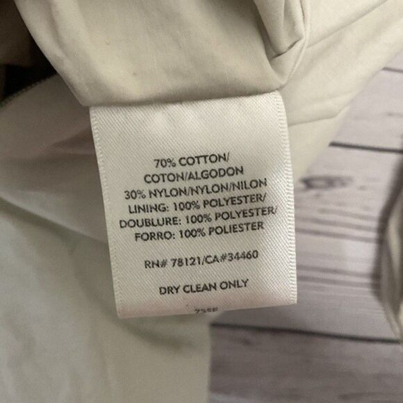 Eileen Fisher Full Zip Fleece Lined Jacket Women Size M Light Beige Soft Neutral - Picture 4 of 11